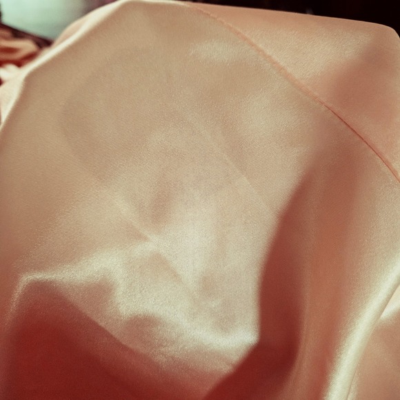 Grace Karin Womens Peach Floral Chiffon Corset Back Formal Maxi Dress 8 Prom - Picture 8 of 16